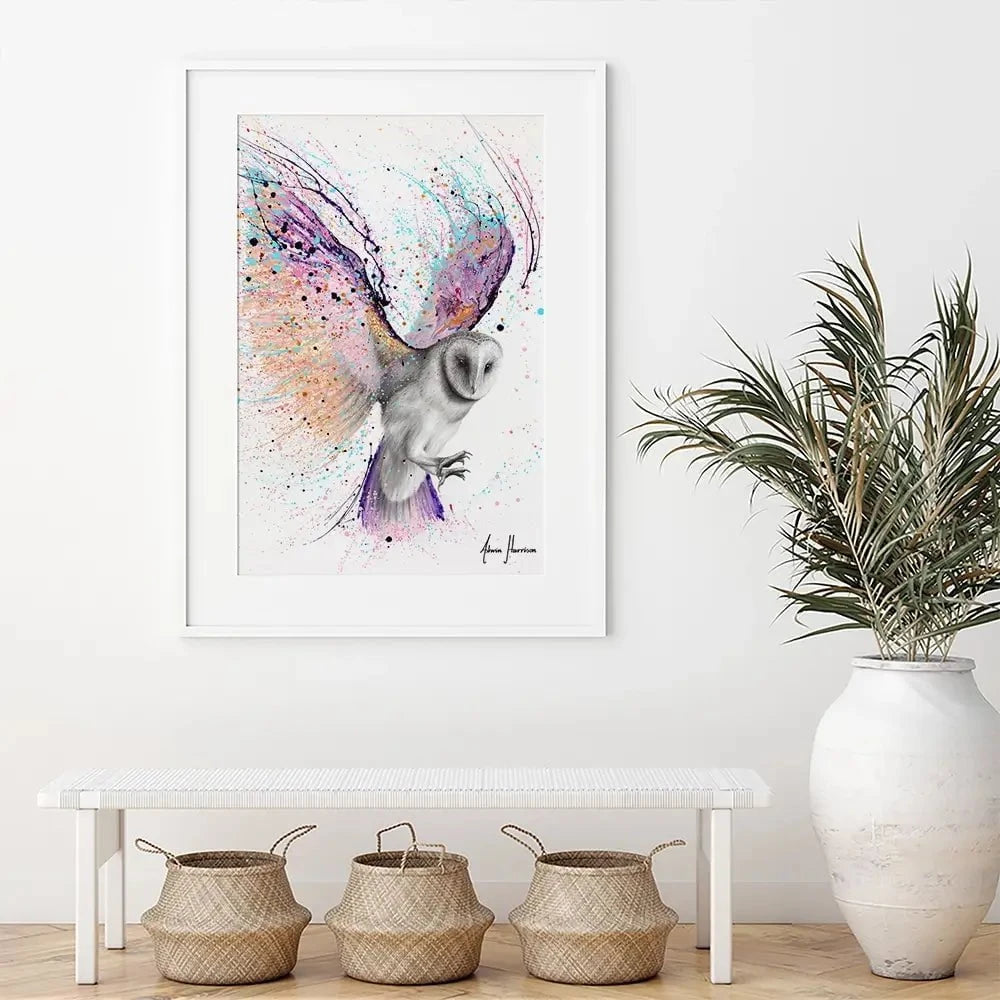 Luminous Luna Owl Framed Art Print Luminous Luna Owl Framed Art Print wall art product Ashvin Harrison