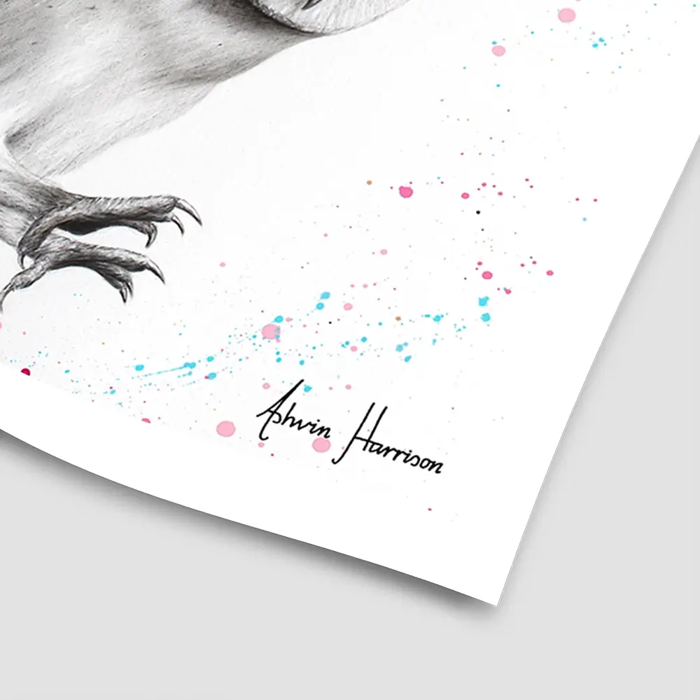 Luminous Luna Owl Square Art Print Luminous Luna Owl Square Art Print wall art product Ashvin Harrison