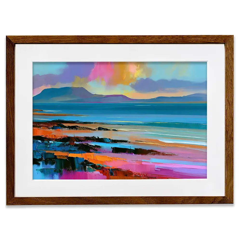 Luminous West Coast At Dusk Framed Art Print Luminous West Coast At Dusk Framed Art Print wall art product David Alexander Elder