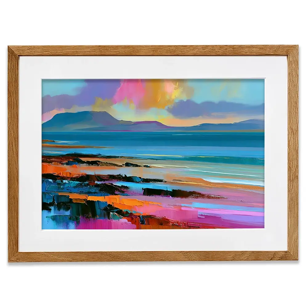 Luminous West Coast At Dusk Framed Art Print Luminous West Coast At Dusk Framed Art Print wall art product David Alexander Elder