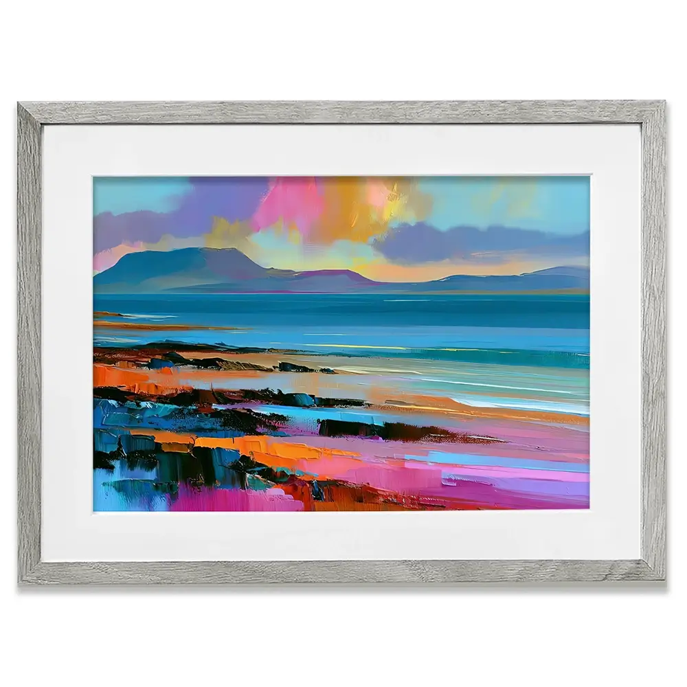 Luminous West Coast At Dusk Framed Art Print Luminous West Coast At Dusk Framed Art Print wall art product David Alexander Elder