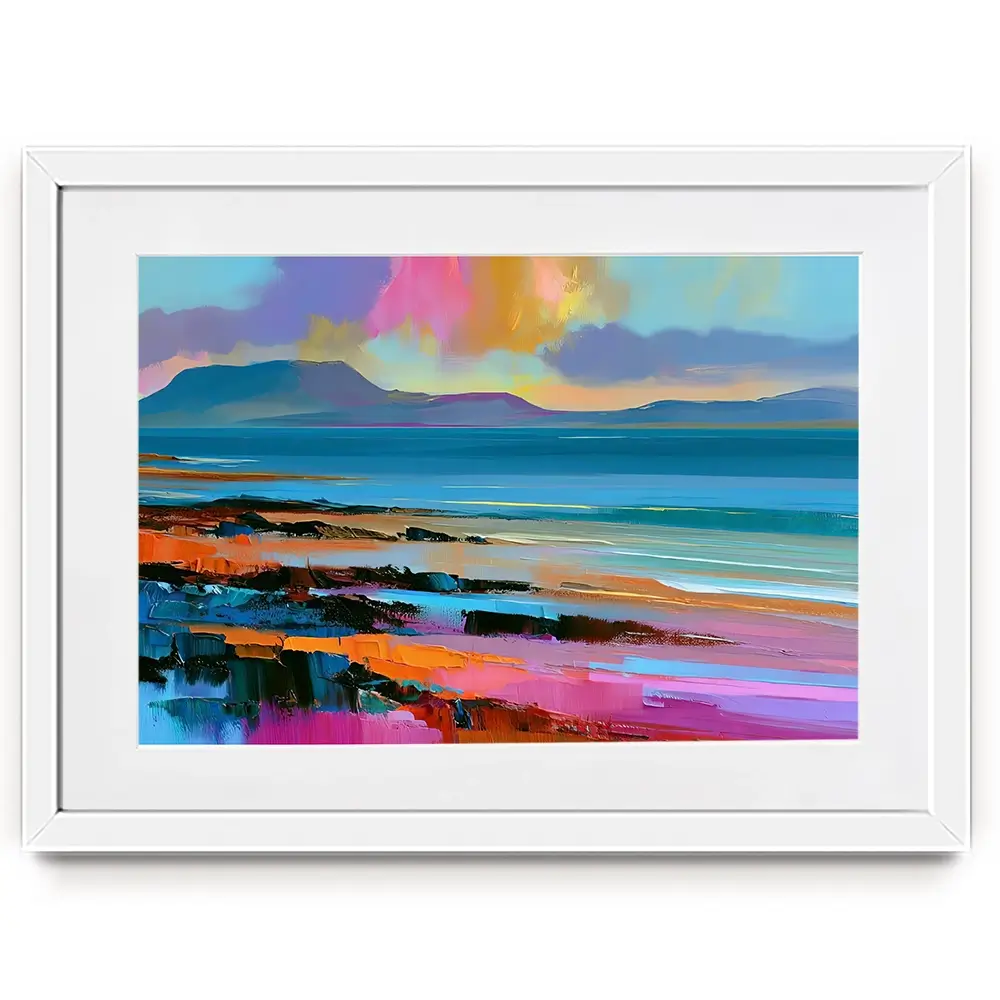 Luminous West Coast At Dusk Framed Art Print Luminous West Coast At Dusk Framed Art Print wall art product David Alexander Elder