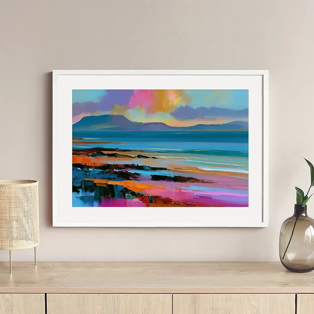 Luminous West Coast At Dusk Framed Art Print Luminous West Coast At Dusk Framed Art Print wall art product David Alexander Elder