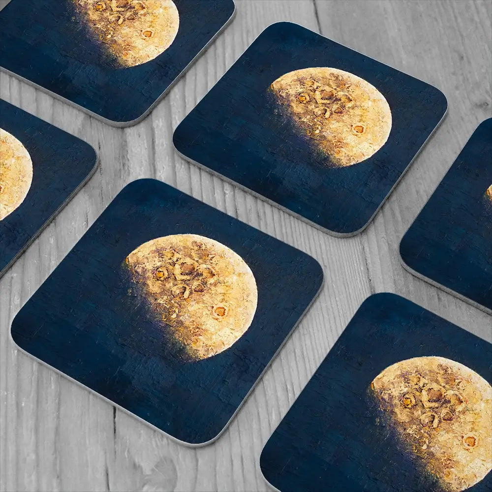 Lunar Whisper Coaster Set Lunar Whisper Coaster Set wall art product Osnat Tzadok