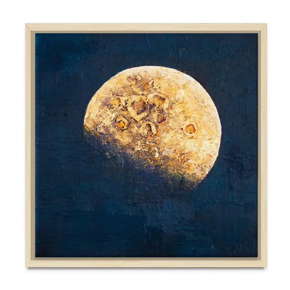 Lunar Whisper Square Canvas Print Lunar Whisper Square Canvas Print wall art product Osnat Tzadok