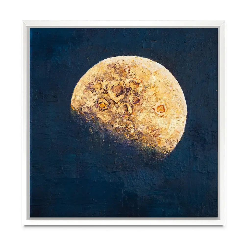 Lunar Whisper Square Canvas Print Lunar Whisper Square Canvas Print wall art product Osnat Tzadok