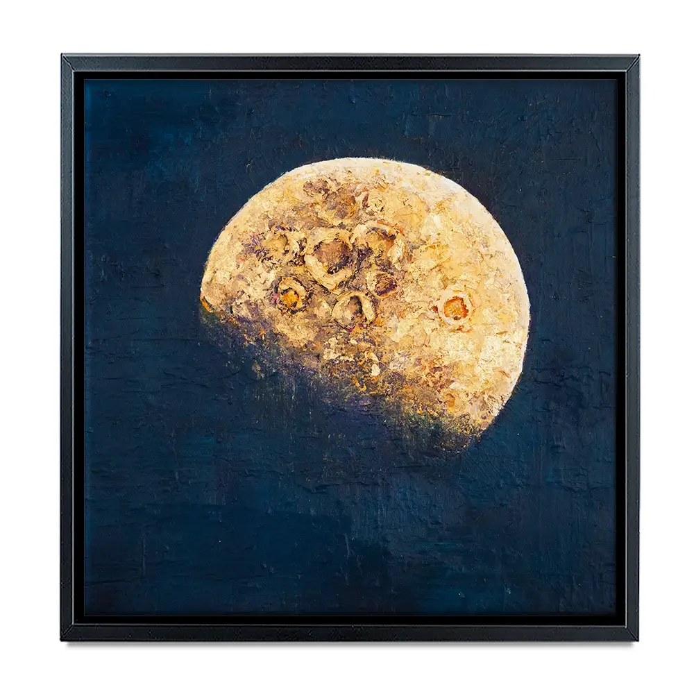 Lunar Whisper Square Canvas Print Lunar Whisper Square Canvas Print wall art product Osnat Tzadok
