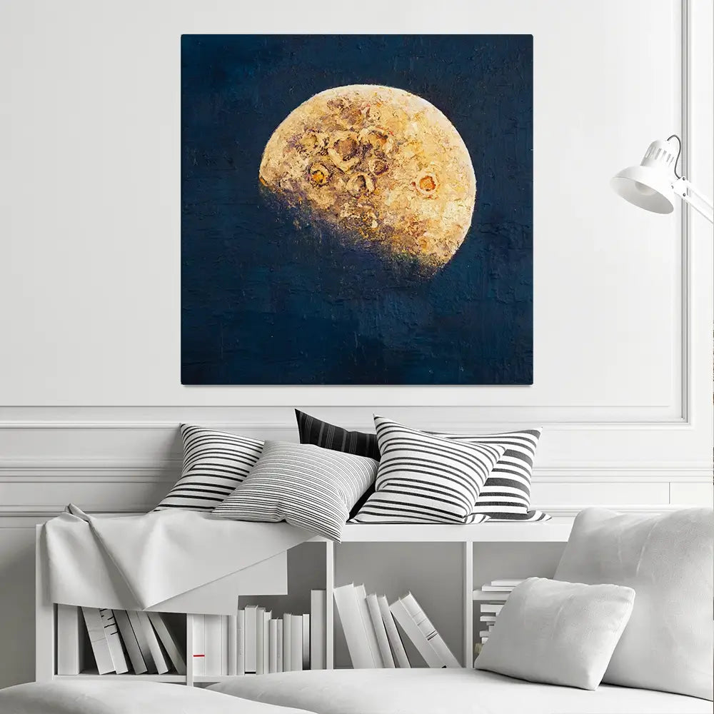 Lunar Whisper Square Canvas Print Lunar Whisper Square Canvas Print wall art product Osnat Tzadok