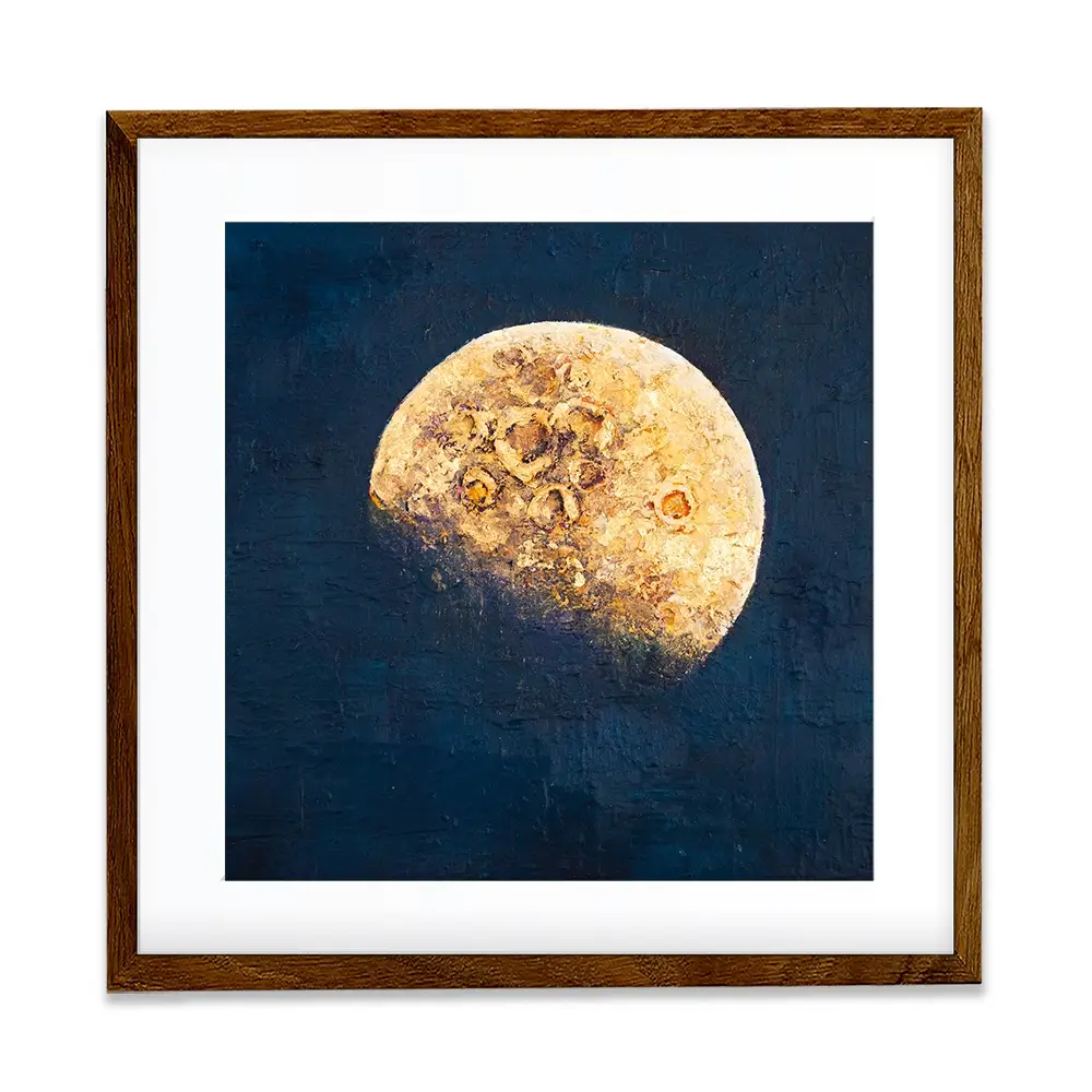 Lunar Whisper Square Framed Art Print Lunar Whisper Square Framed Art Print wall art product Osnat Tzadok