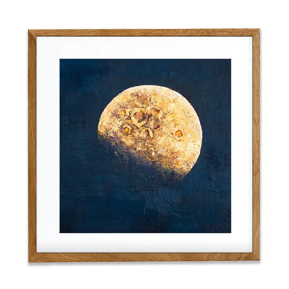Lunar Whisper Square Framed Art Print Lunar Whisper Square Framed Art Print wall art product Osnat Tzadok