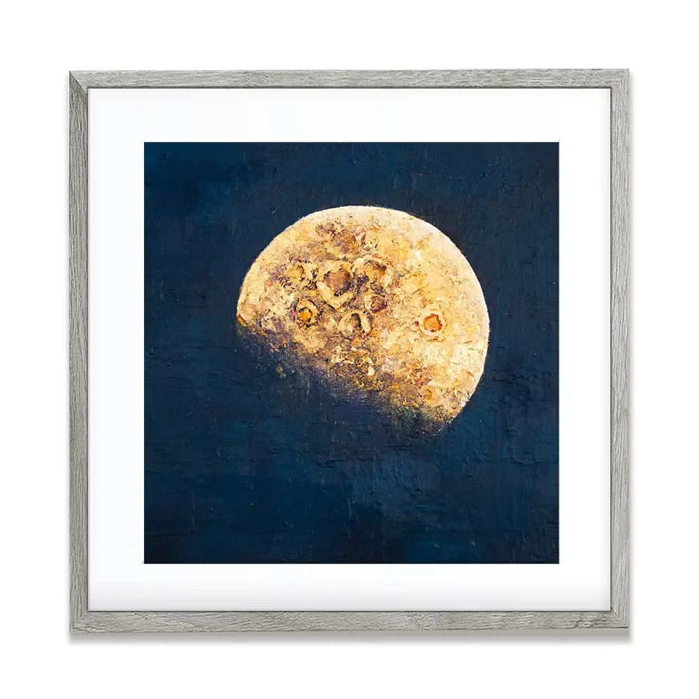 Lunar Whisper Square Framed Art Print Lunar Whisper Square Framed Art Print wall art product Osnat Tzadok