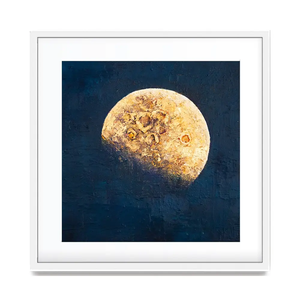 Lunar Whisper Square Framed Art Print Lunar Whisper Square Framed Art Print wall art product Osnat Tzadok
