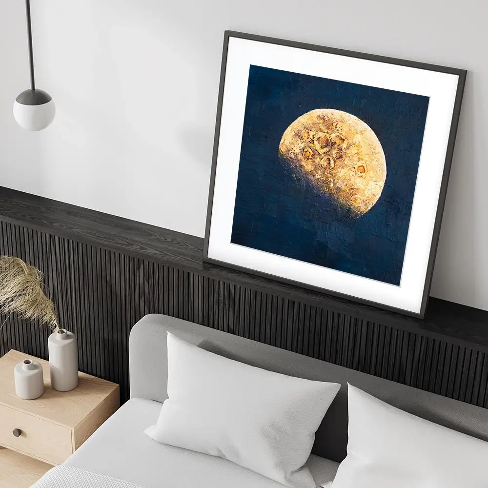 Lunar Whisper Square Framed Art Print Lunar Whisper Square Framed Art Print wall art product Osnat Tzadok