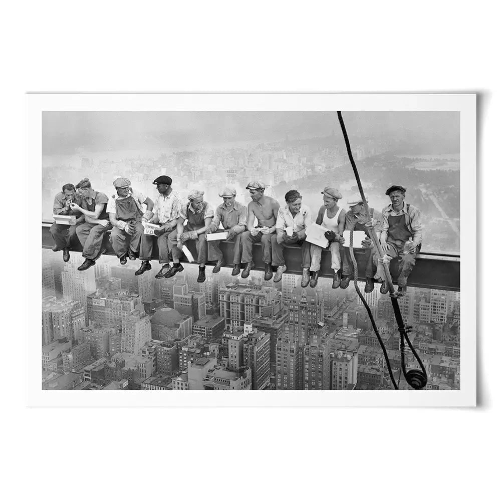 Lunch Atop A Skyscraper Art Print Lunch Atop A Skyscraper Art Print wall art product S Megalos