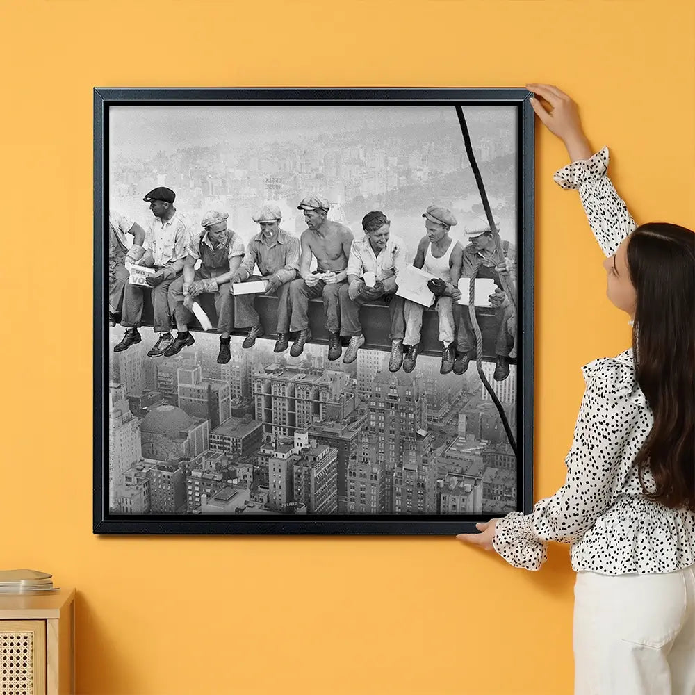 Lunch Atop A Skyscraper Oversized Canvas Print Lunch Atop A Skyscraper Oversized Canvas Print wall art product Art Print Shop