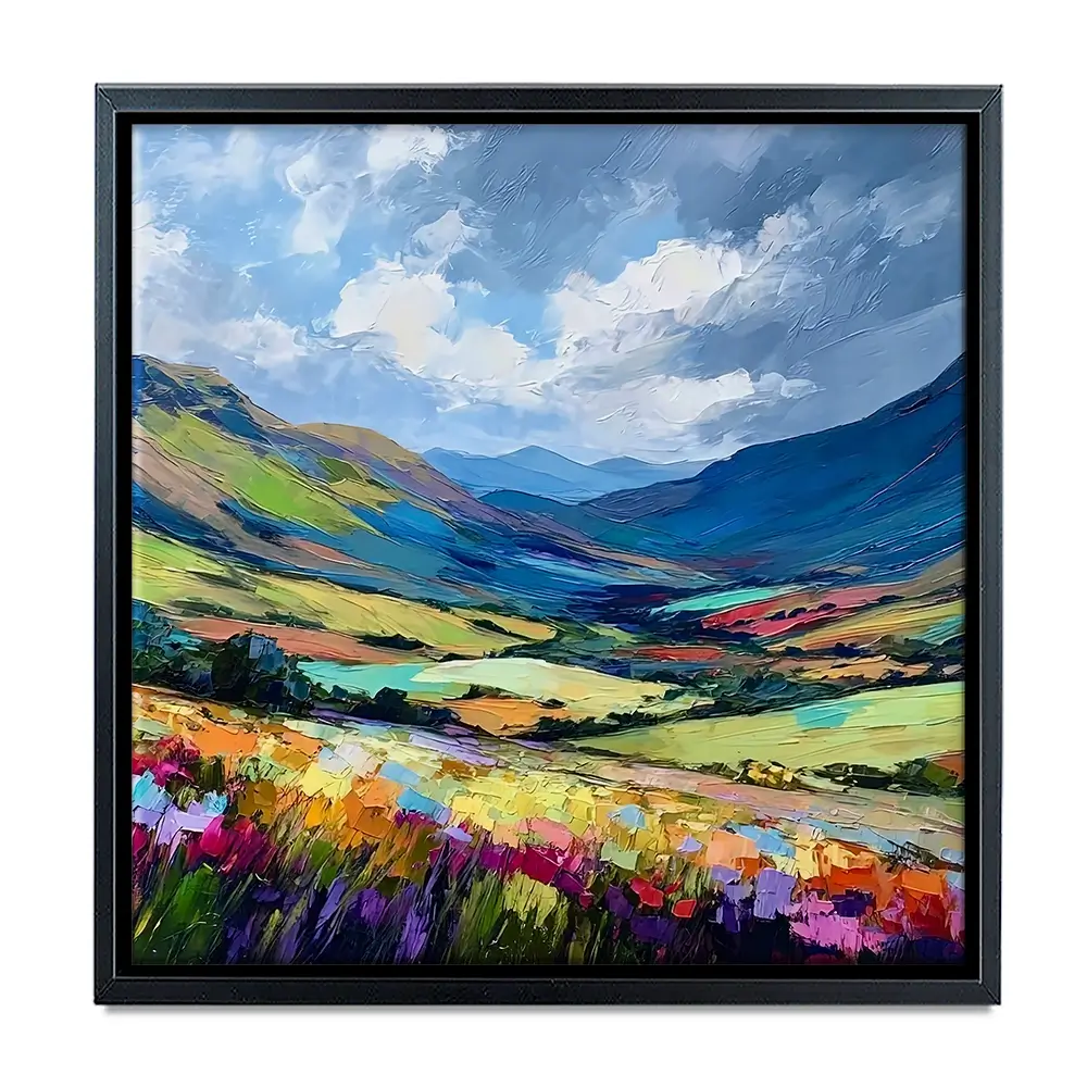Lush Laggan Square Canvas Print Lush Laggan Square Canvas Print wall art product Art Print Shop