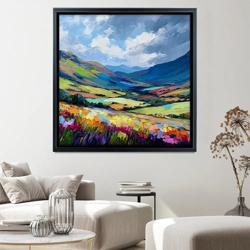 Lush Laggan Square Canvas Print Lush Laggan Square Canvas Print wall art product Art Print Shop