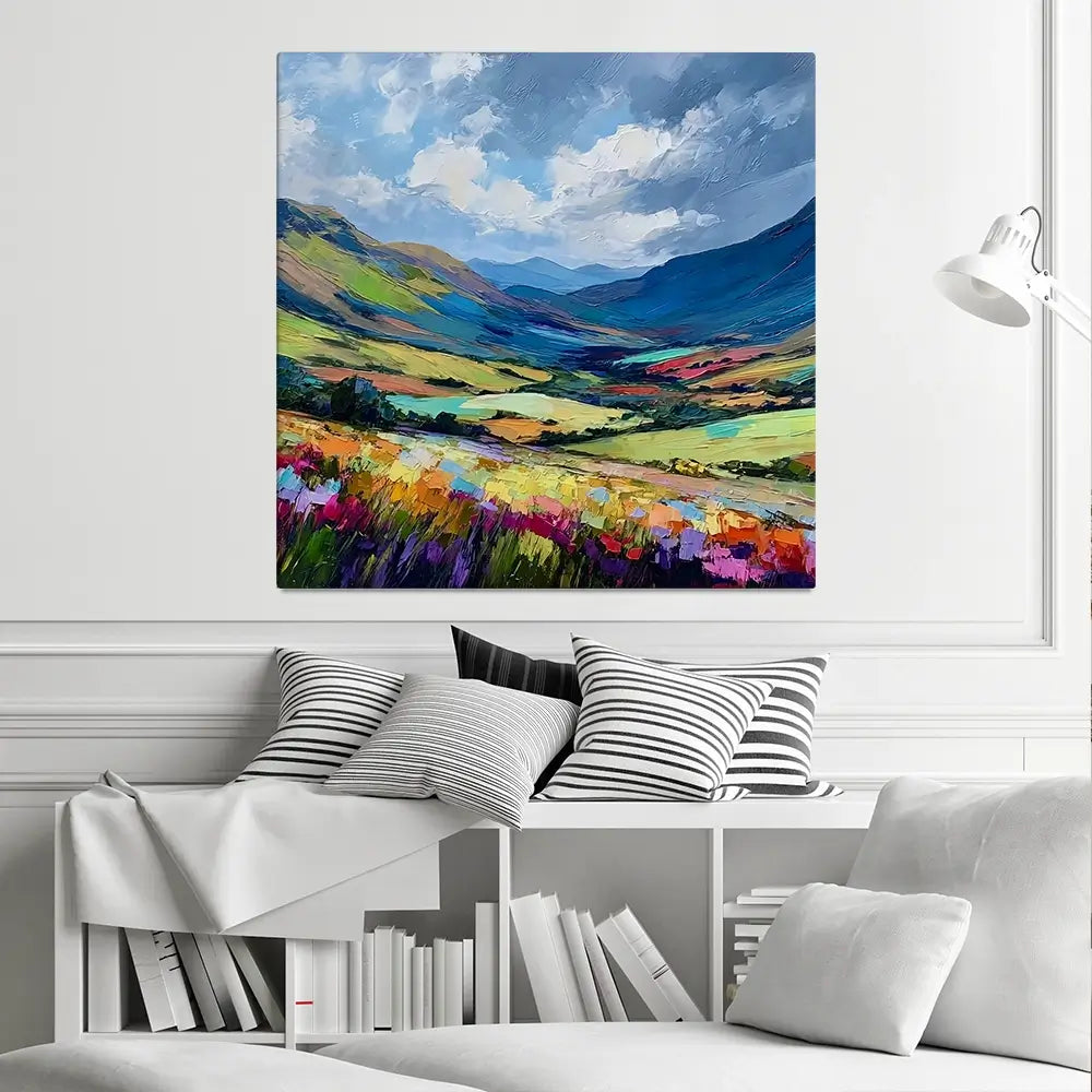 Lush Laggan Square Canvas Print Lush Laggan Square Canvas Print wall art product Art Print Shop