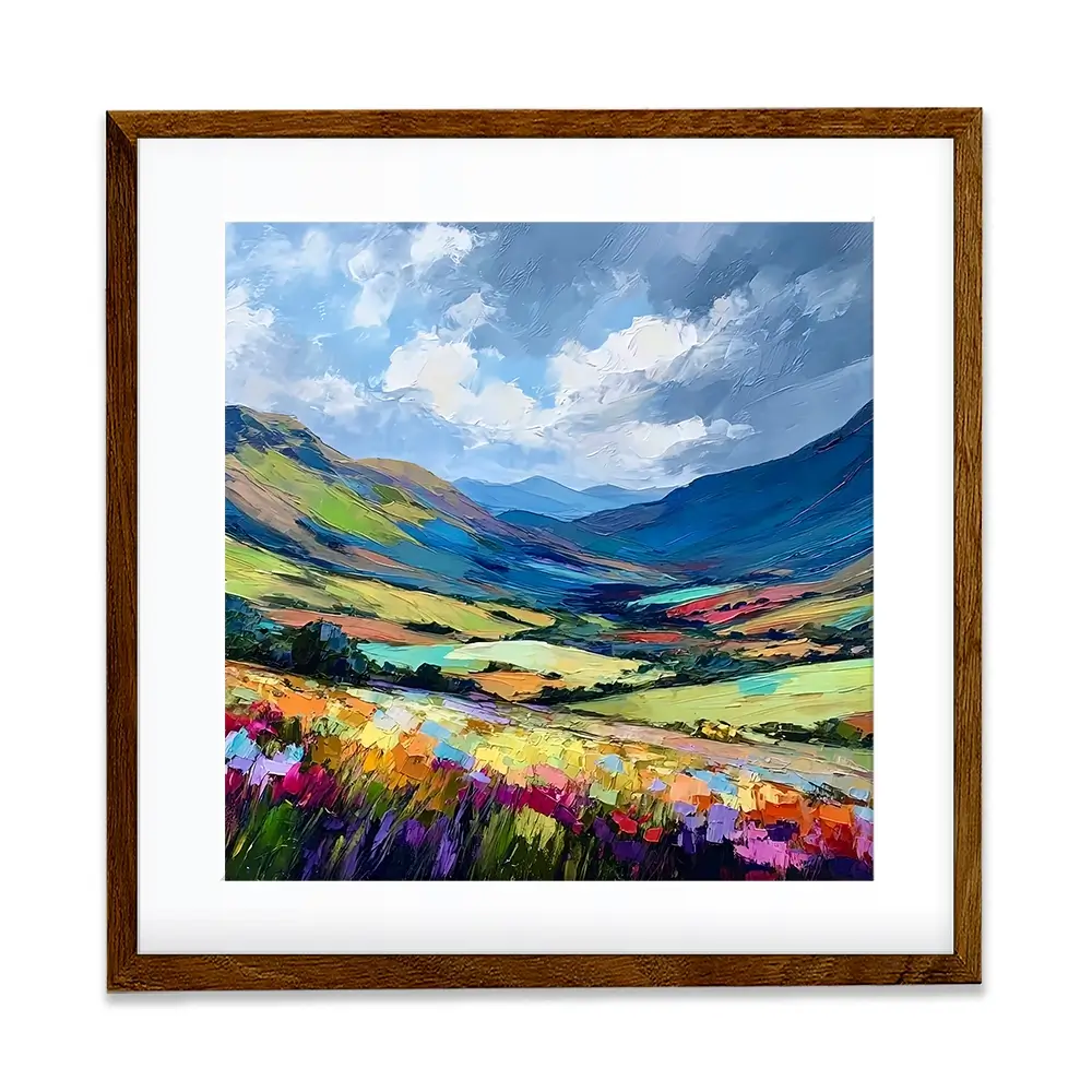 Lush Laggan Square Framed Art Print Lush Laggan Square Framed Art Print wall art product Art Print Shop