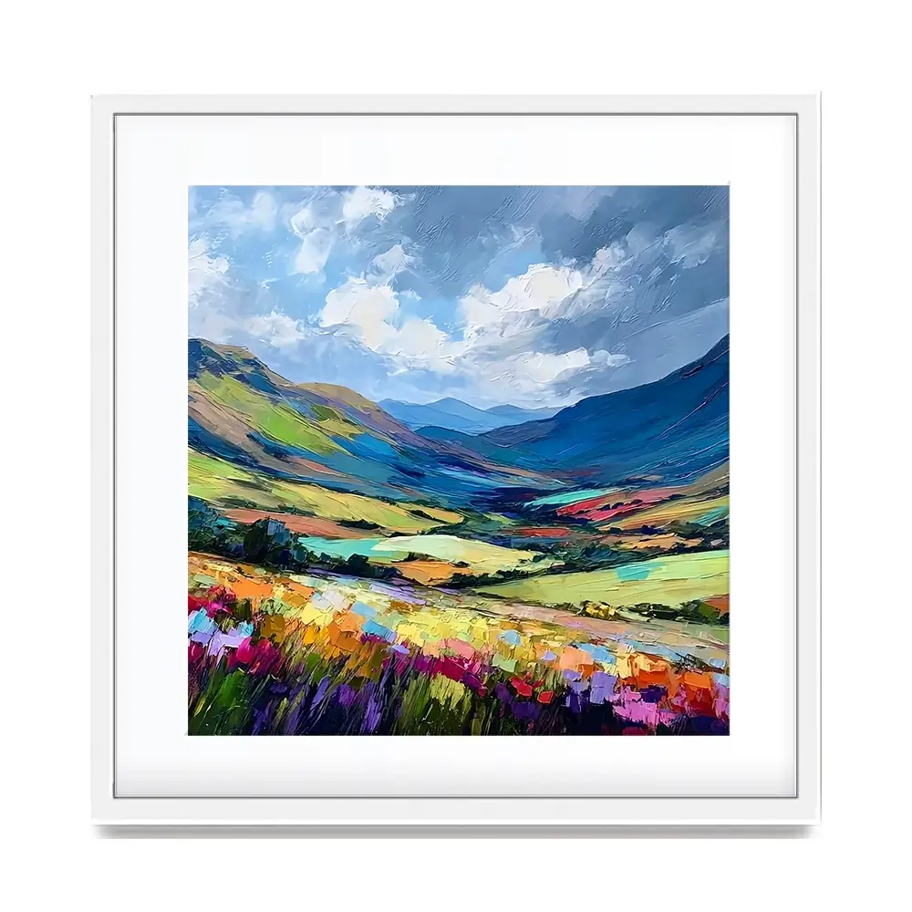 Lush Laggan Square Framed Art Print Lush Laggan Square Framed Art Print wall art product Art Print Shop