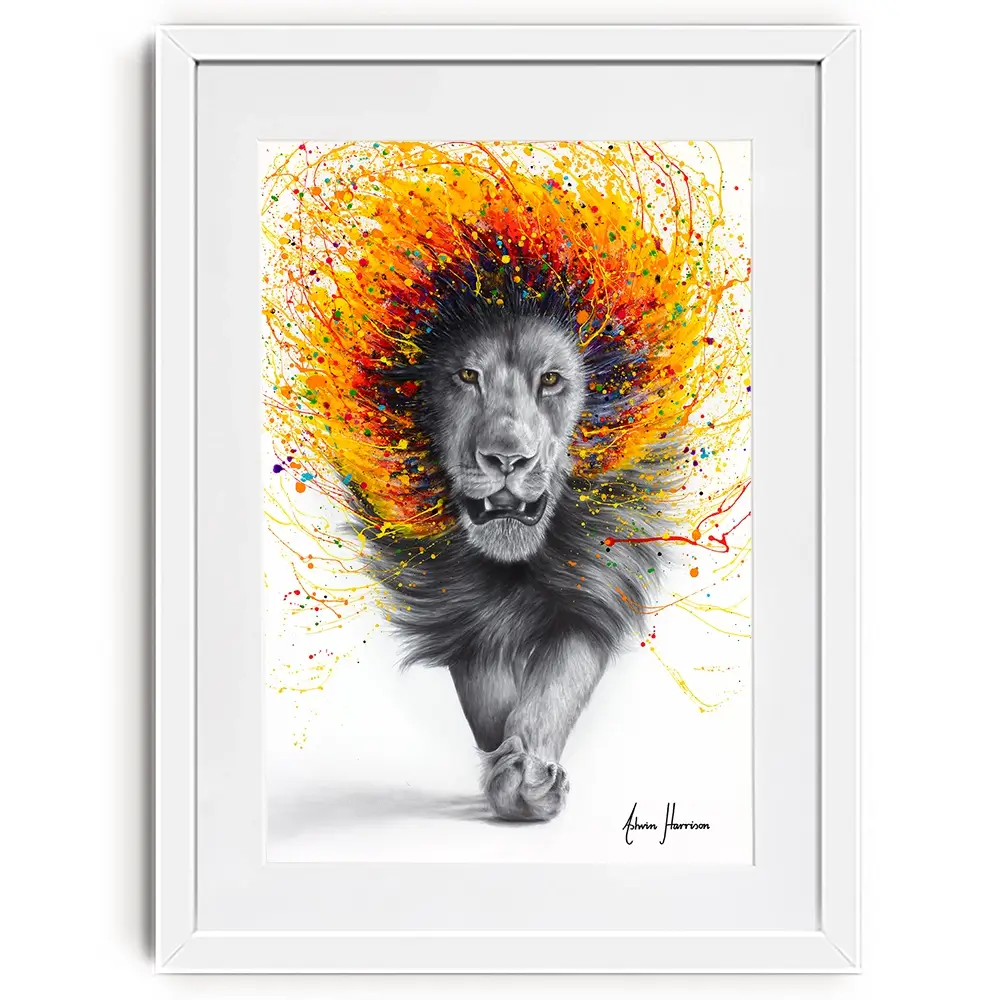 Luxor Lion Framed Art Print Luxor Lion Framed Art Print wall art product Ashvin Harrison