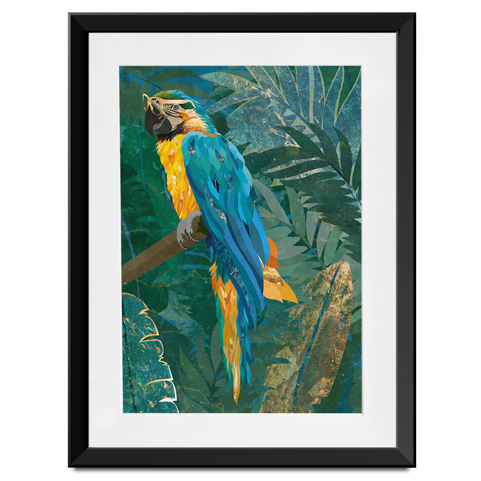 Macaw Framed Art Print Macaw Framed Art Print wall art product Sarah Manovski