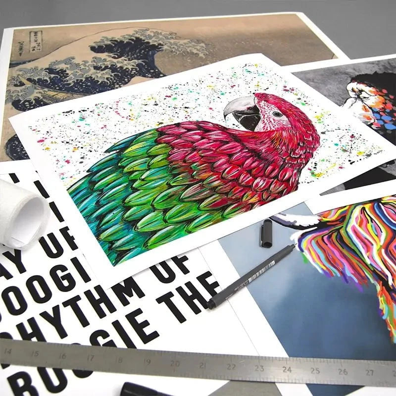 Macaw Parrot Marvin Art Print Macaw Parrot Marvin Art Print wall art product Emma LC Art