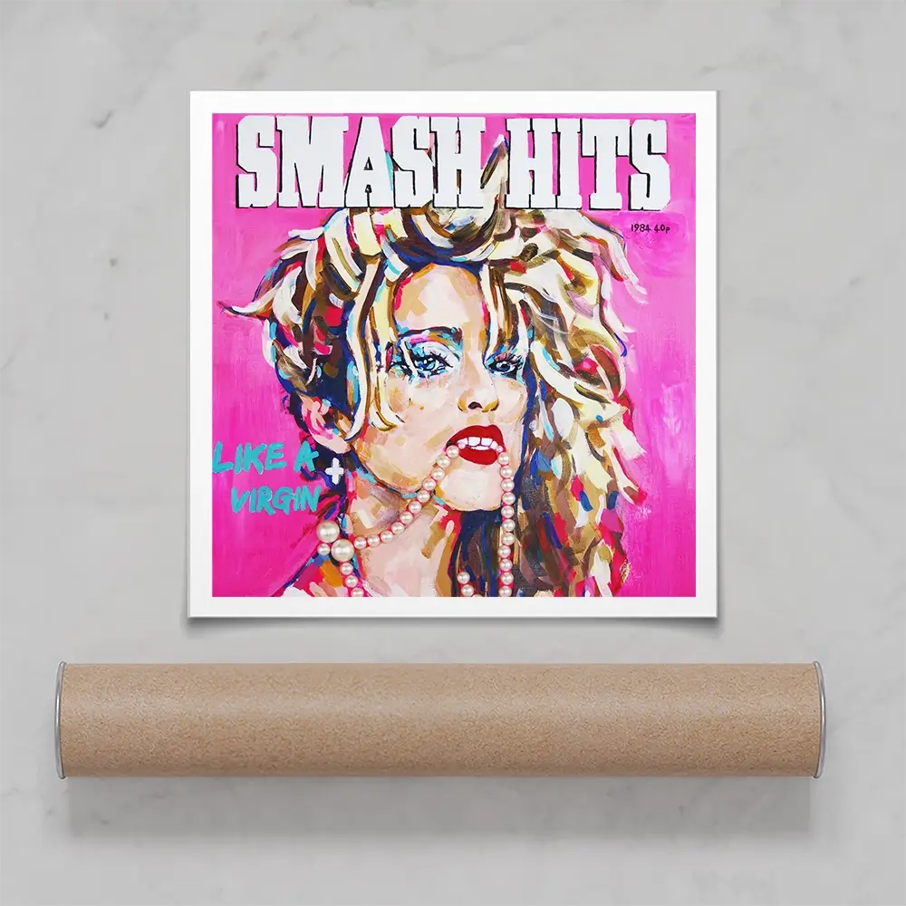 Madonna Smash Hits Square Art Print Madonna Smash Hits Square Art Print wall art product Juliet Stockton