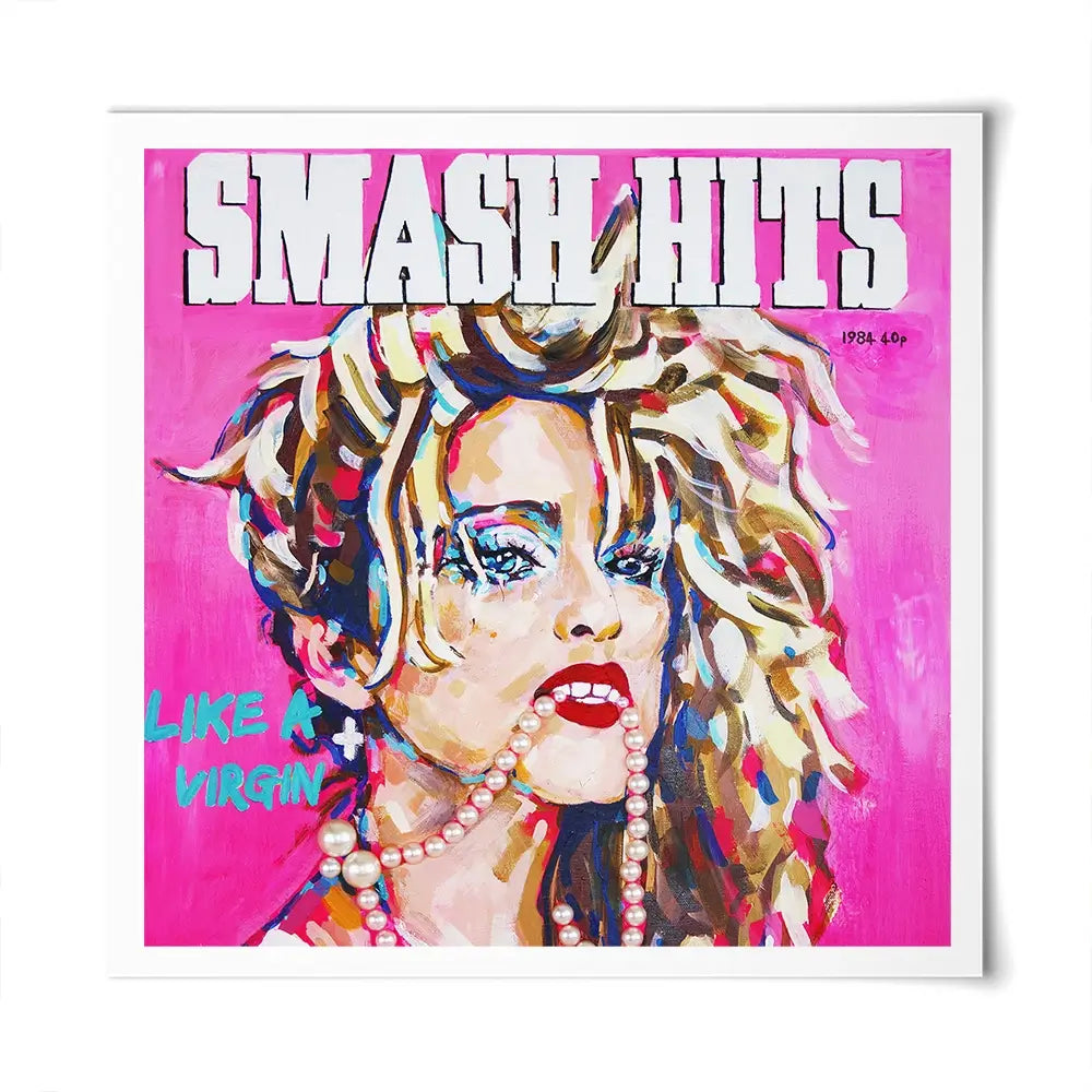 Madonna Smash Hits Square Art Print Madonna Smash Hits Square Art Print wall art product Juliet Stockton