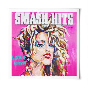 Madonna Smash Hits Square Art Print Madonna Smash Hits Square Art Print wall art product Juliet Stockton