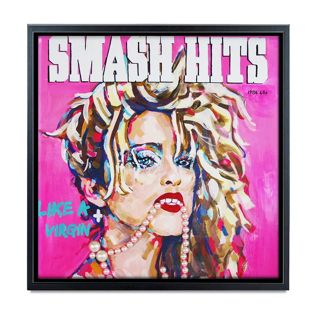 Madonna Smash Hits Square Canvas Print Madonna Smash Hits Square Canvas Print wall art product Juliet Stockton