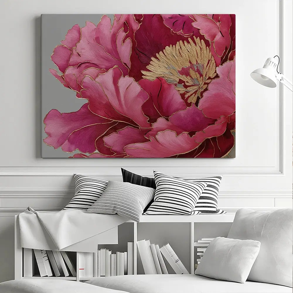 Magenta Peony Canvas Print Magenta Peony Canvas Print wall art product Svetlana Aleynikova