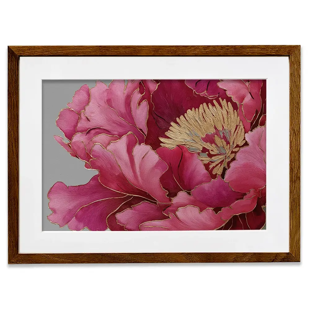 Magenta Peony Framed Art Print Magenta Peony Framed Art Print wall art product Svetlana Aleynikova