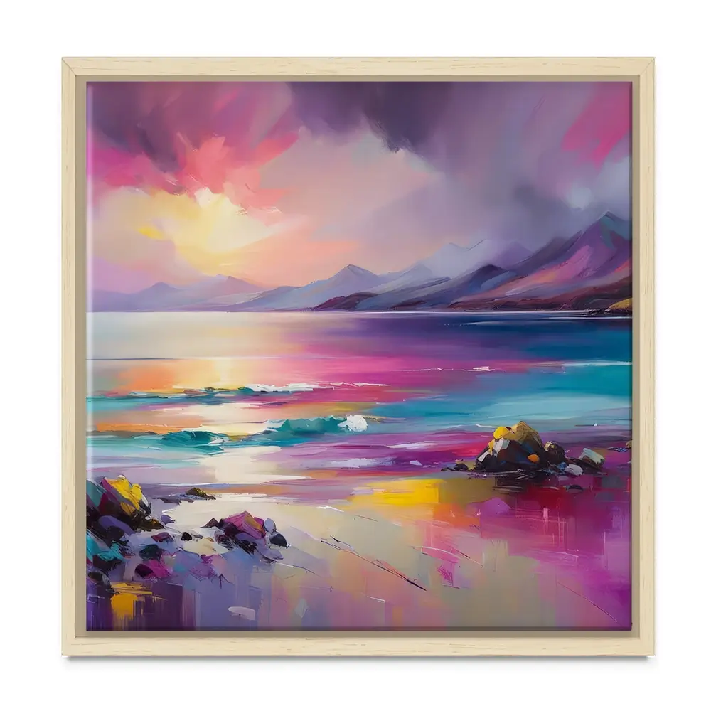 Magenta Skye Square Canvas Print Magenta Skye Square Canvas Print wall art product David Alexander Elder