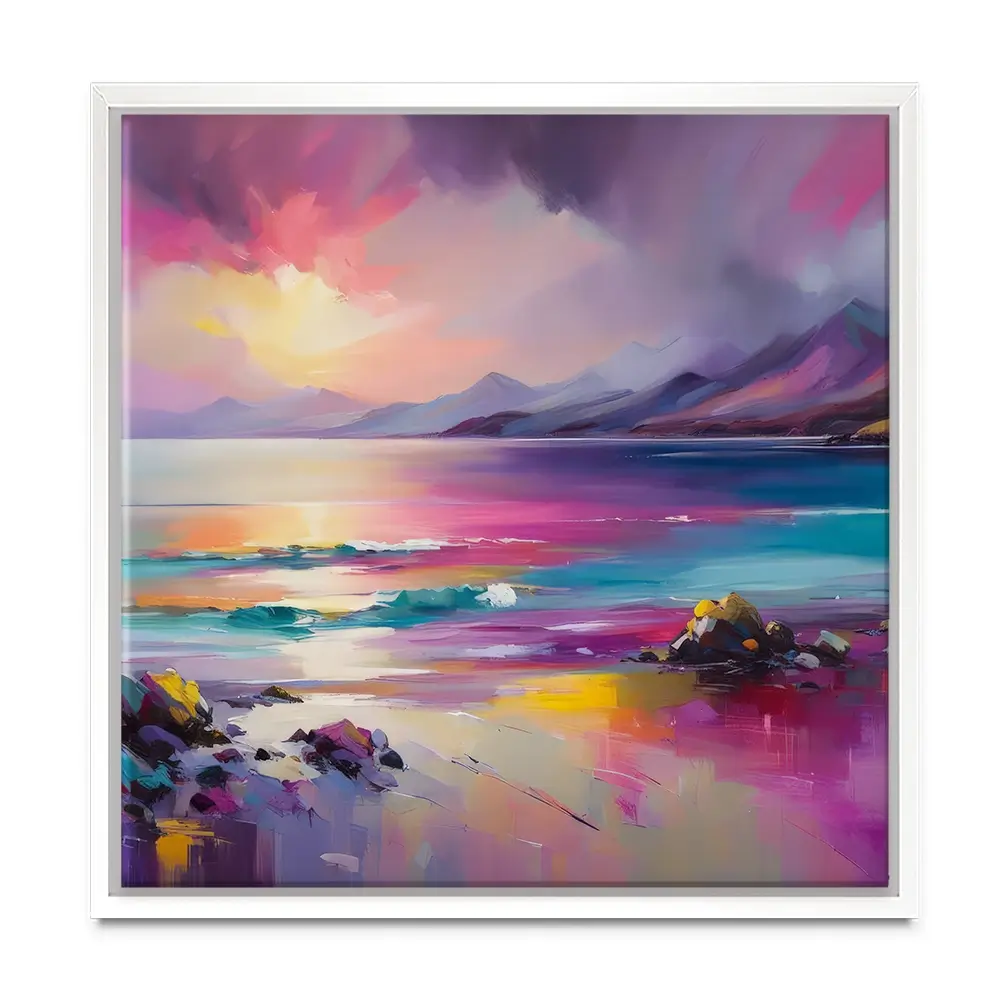 Magenta Skye Square Canvas Print Magenta Skye Square Canvas Print wall art product David Alexander Elder