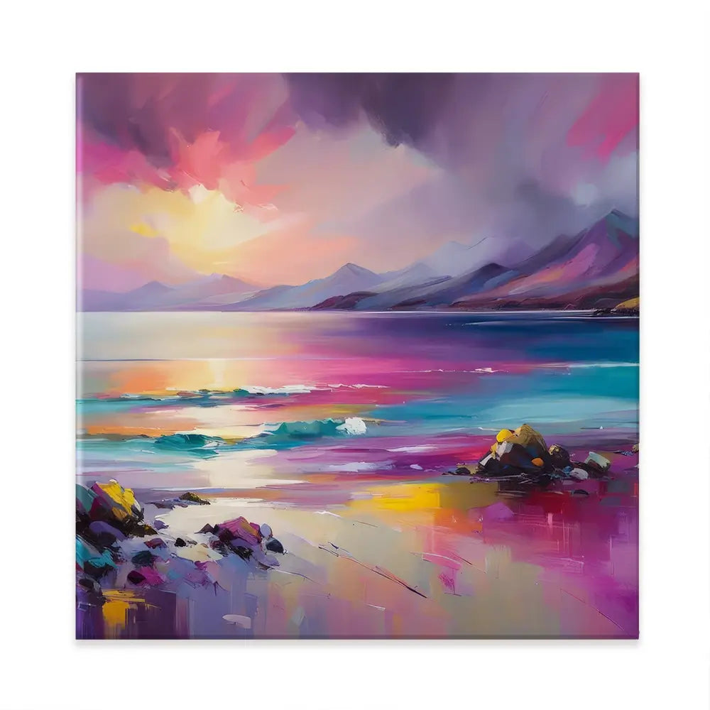 Magenta Skye Square Canvas Print Magenta Skye Square Canvas Print wall art product David Alexander Elder
