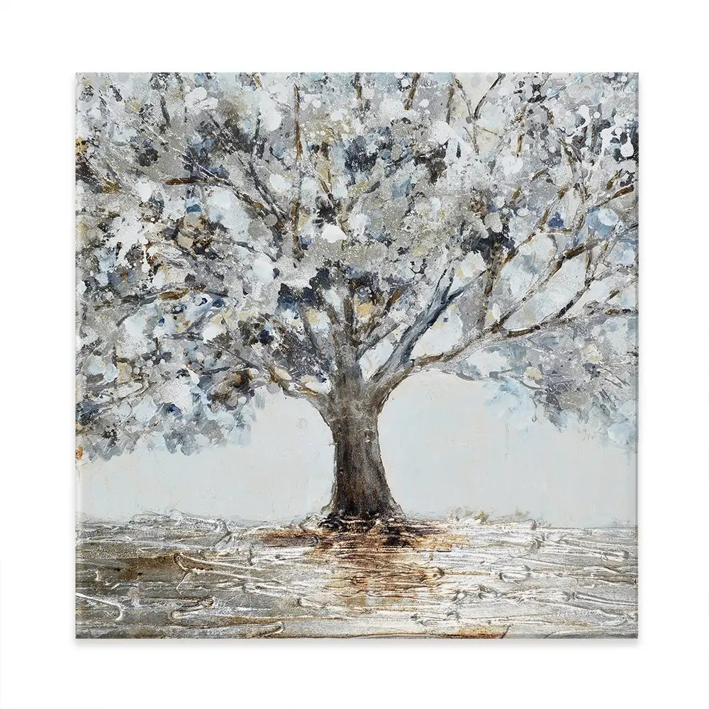 Magnificent Grey Tree Square Canvas Print Magnificent Grey Tree Square Canvas Print wall art product CHENYU ARTS / Shutterstock
