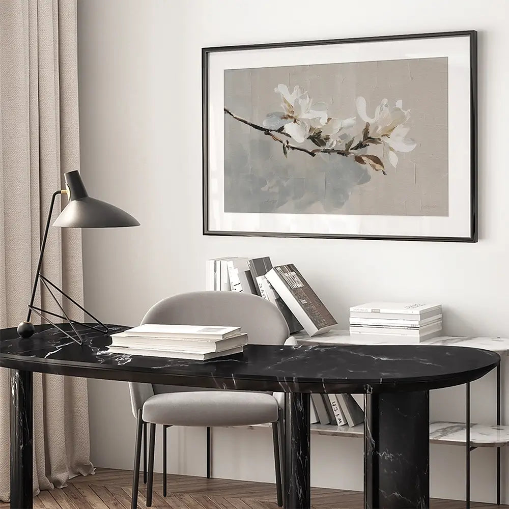 Magnolia Branch Framed Art Print Magnolia Branch Framed Art Print wall art product Svetlana Aleynikova