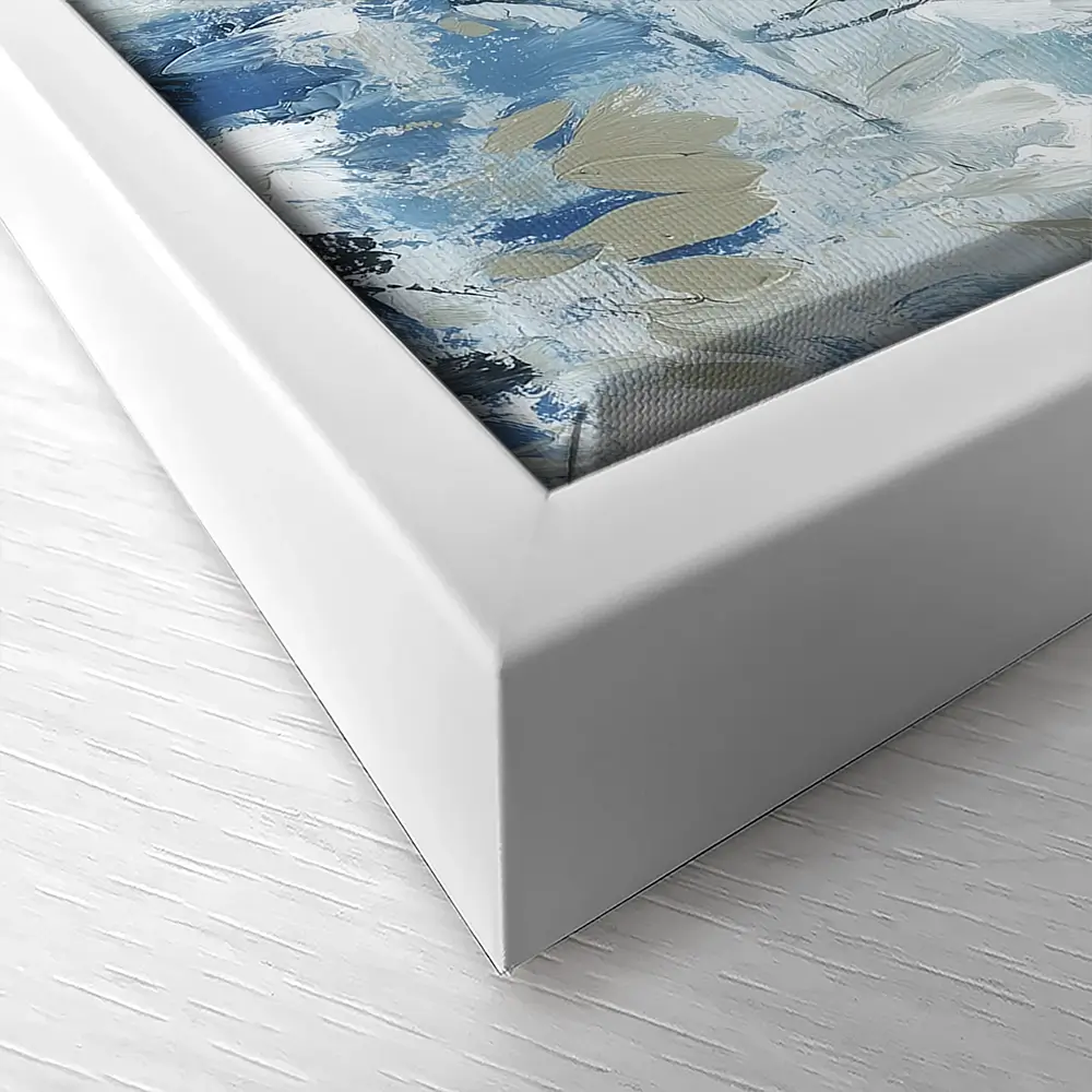 Magnolias Above Cobalt Water Canvas Print Magnolias Above Cobalt Water Canvas Print wall art product Chromatic Storm Studio
