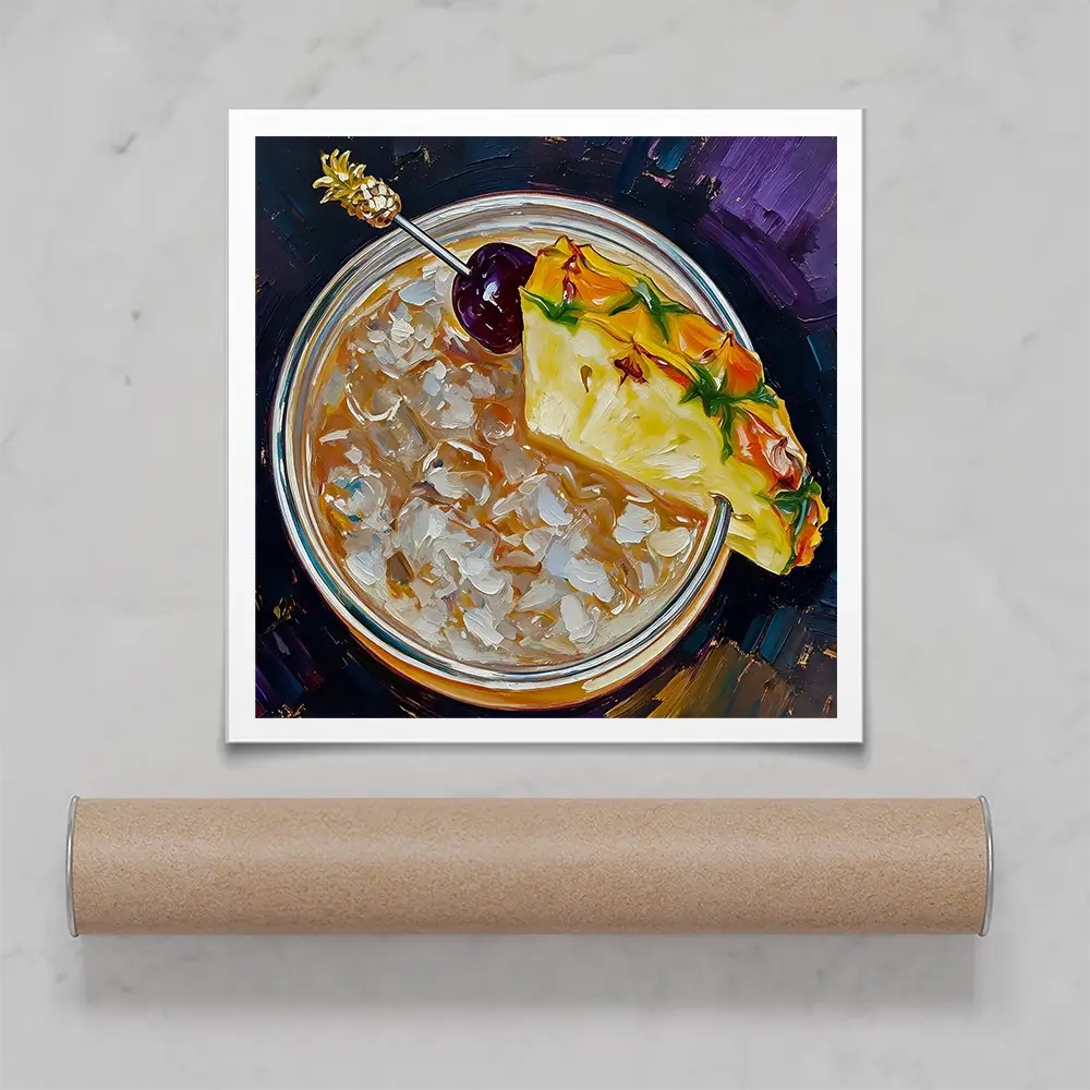 Mai Tai Cocktail Square Art Print Mai Tai Cocktail Square Art Print wall art product David Alexander Elder