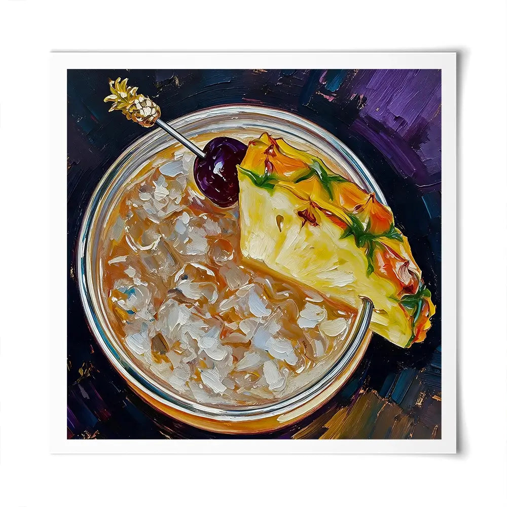 Mai Tai Cocktail Square Art Print Mai Tai Cocktail Square Art Print wall art product David Alexander Elder