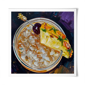 Mai Tai Cocktail Square Art Print Mai Tai Cocktail Square Art Print wall art product David Alexander Elder