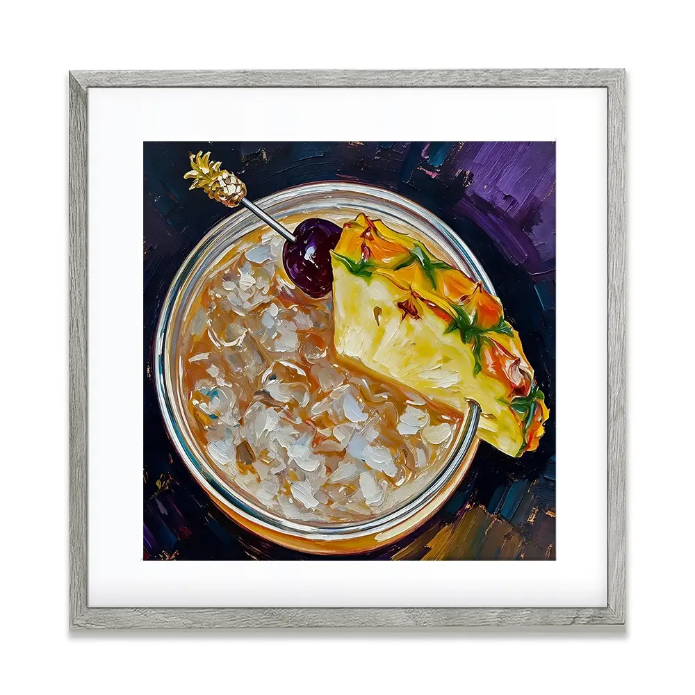 Mai Tai Cocktail Square Framed Art Print Mai Tai Cocktail Square Framed Art Print wall art product David Alexander Elder