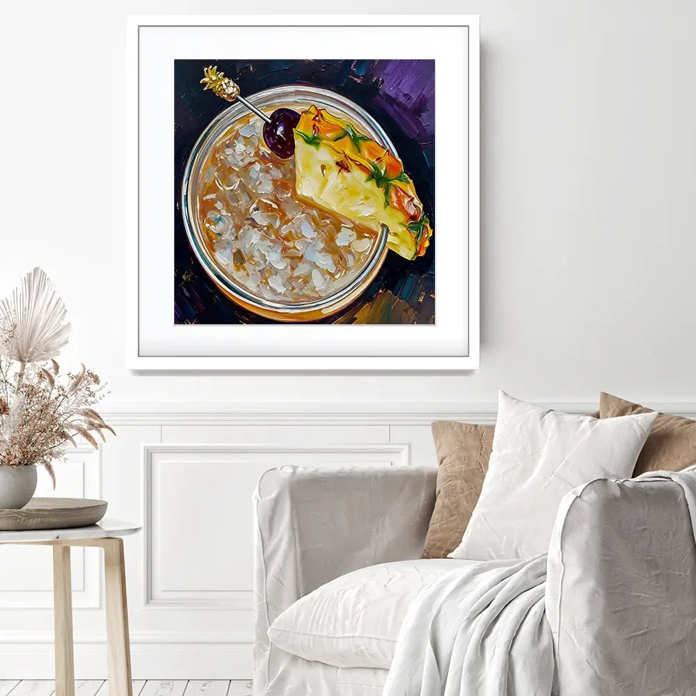 Mai Tai Cocktail Square Framed Art Print Mai Tai Cocktail Square Framed Art Print wall art product David Alexander Elder
