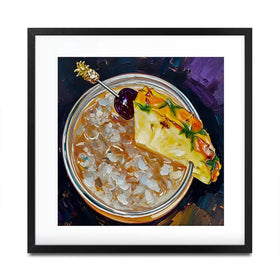 Mai Tai Cocktail Square Framed Art Print Mai Tai Cocktail Square Framed Art Print wall art product David Alexander Elder