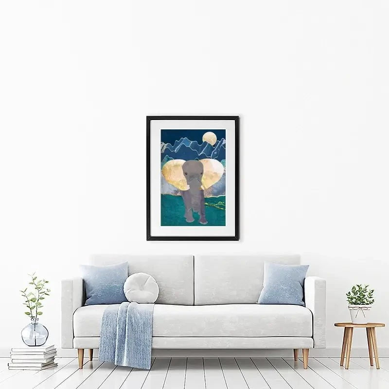 Majestic Elephant Framed Art Print Majestic Elephant Framed Art Print wall art product Sarah Manovski