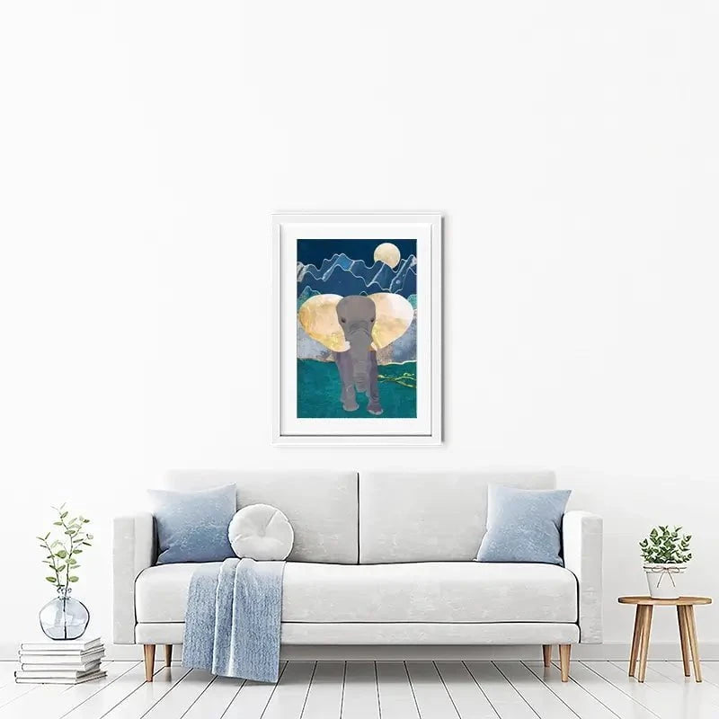 Majestic Elephant Framed Art Print Majestic Elephant Framed Art Print wall art product Sarah Manovski