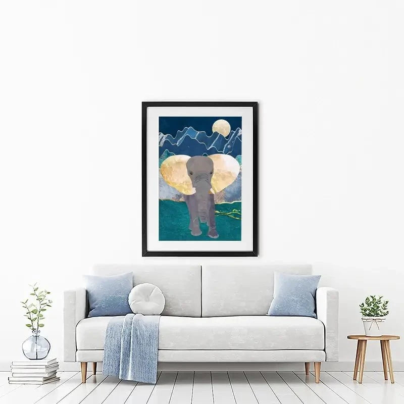 Majestic Elephant Framed Art Print Majestic Elephant Framed Art Print wall art product Sarah Manovski