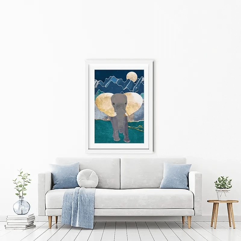 Majestic Elephant Framed Art Print Majestic Elephant Framed Art Print wall art product Sarah Manovski