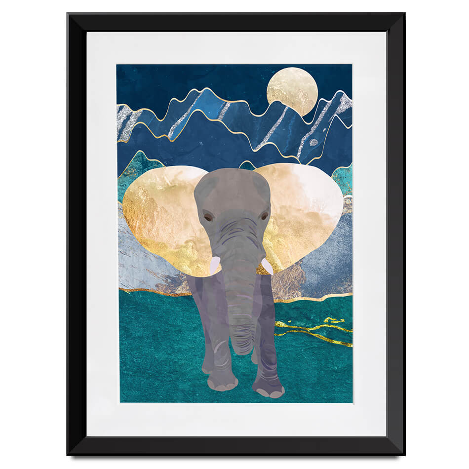 Majestic Elephant Framed Art Print Majestic Elephant Framed Art Print wall art product Sarah Manovski